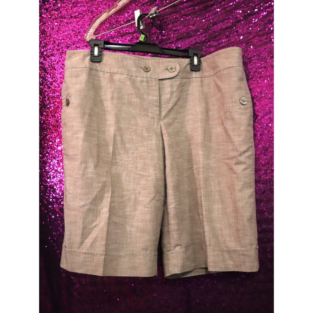 Tan Bermuda Shorts 16 ALYX Womens Cuffed Cotton Blend Casual Dressy 0435C82